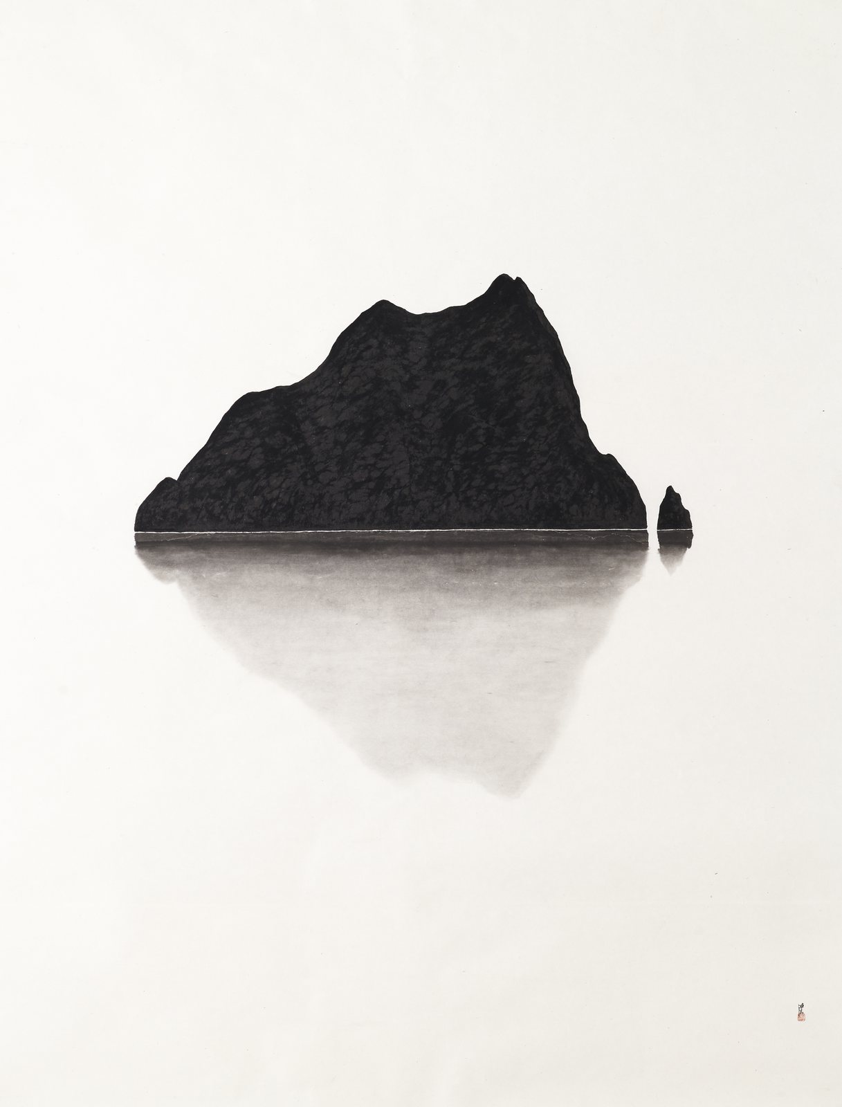 Park Kyoung Mug, Still Black Golden Rock 0501, 2022