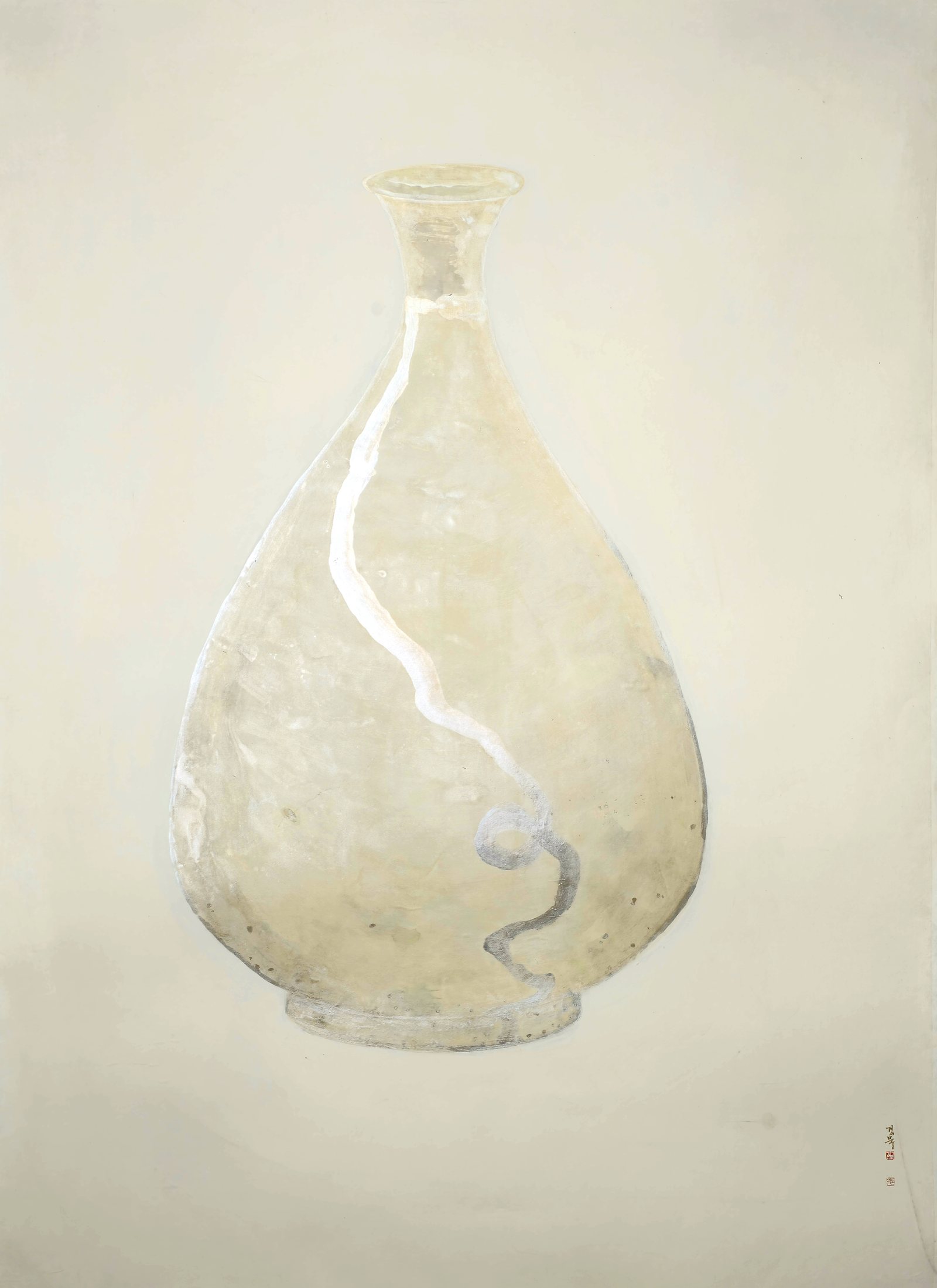 Park Kyoung Mug, White Porcelain, Iron String, 2026